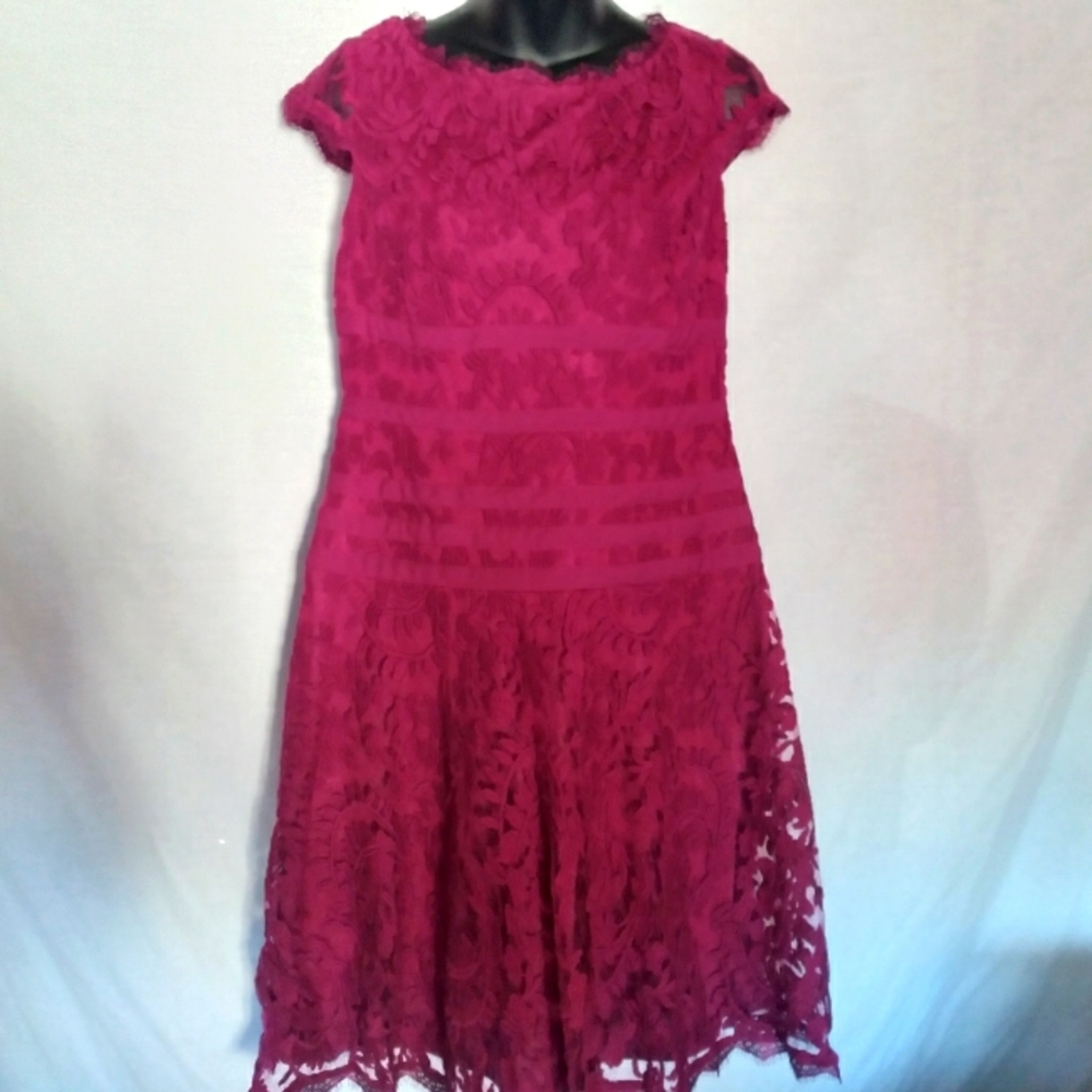 Adrianna  papell hot pink dress